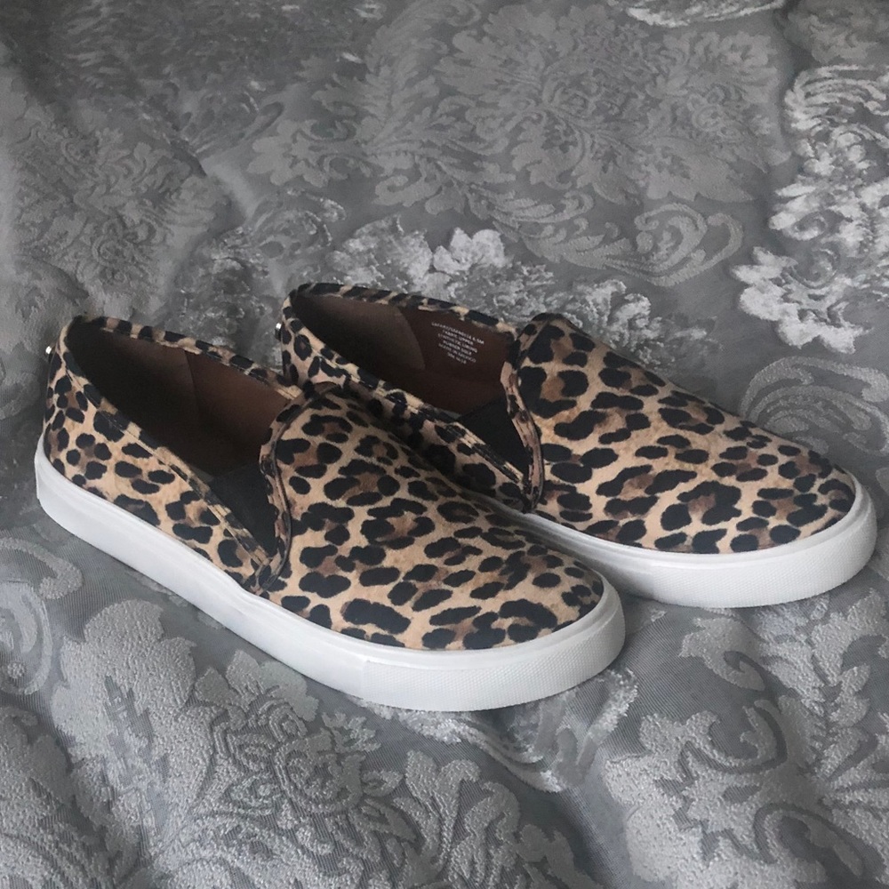 Steve Madden Safary leopard slip on sneakers